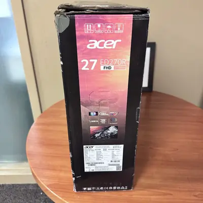 Acer ED270R 27" Curved LED Monitor FHD 165Hz DP HDMI - Thumbnail 5