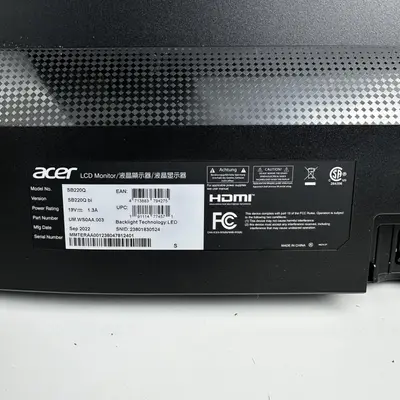 Acer SB220Q bi 21.5" Full HD LED Monitor 1920x1080 HDMI VGA Slim Bezel - Thumbnail 7
