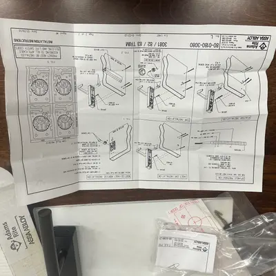 Adams Rite 3080-MI-0-96-00-10B Entry Trim, MI Lever, 10B, Fail-Secure - Thumbnail 6