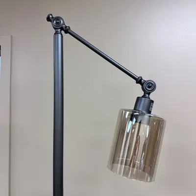 Adjustable Swing Arm Floor Lamp, 55.75", Bronze Finish, Reading Light - Thumbnail 5
