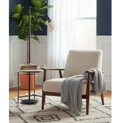 Adjustable Swing Arm Floor Lamp, 55.75", Bronze Finish, Reading Light - Thumbnail 4