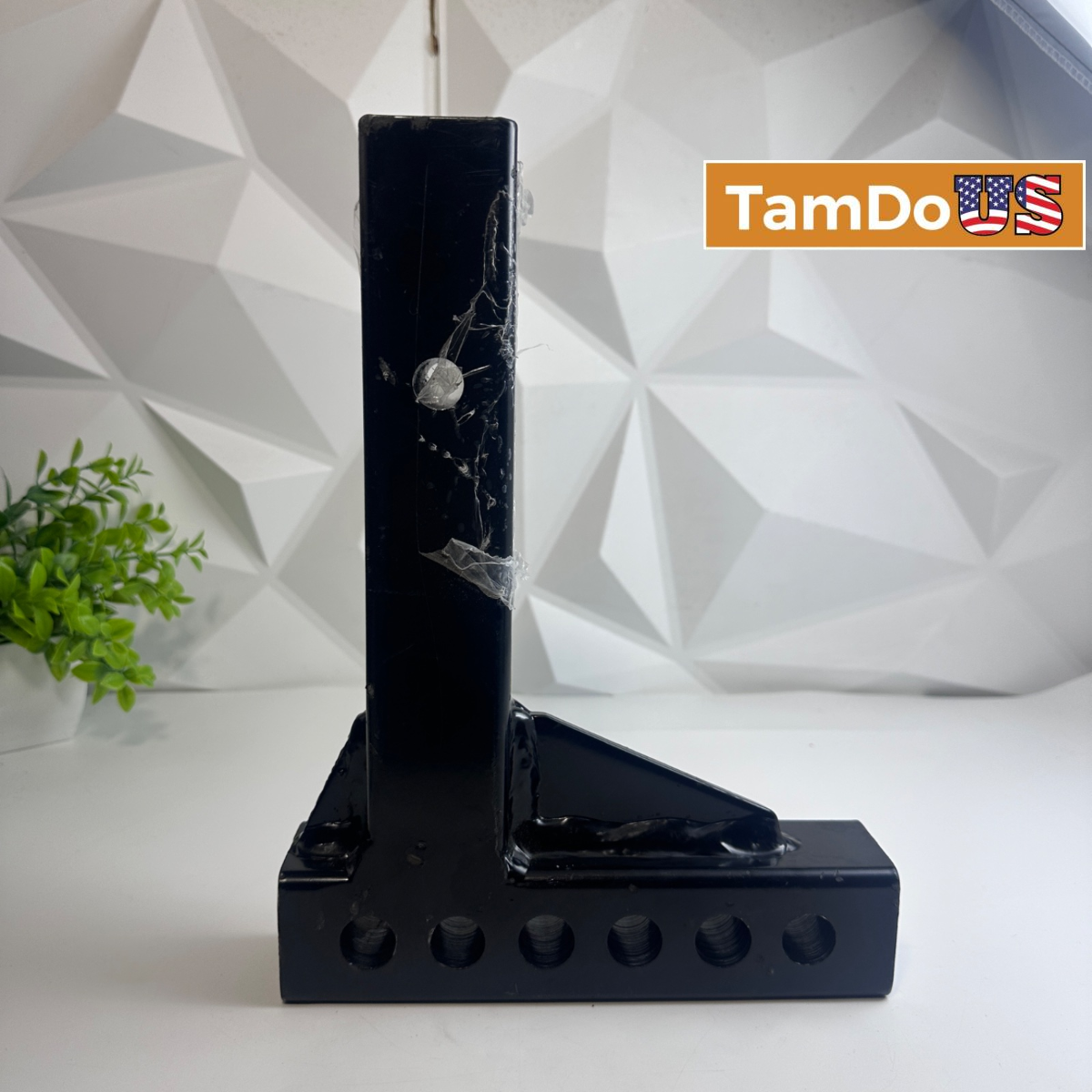 Adjustable Weight Distribution Hitch Shank 12" Height x 8-1/2" Width 6-Hole - Photo 1 - Real photo at TamDo.us