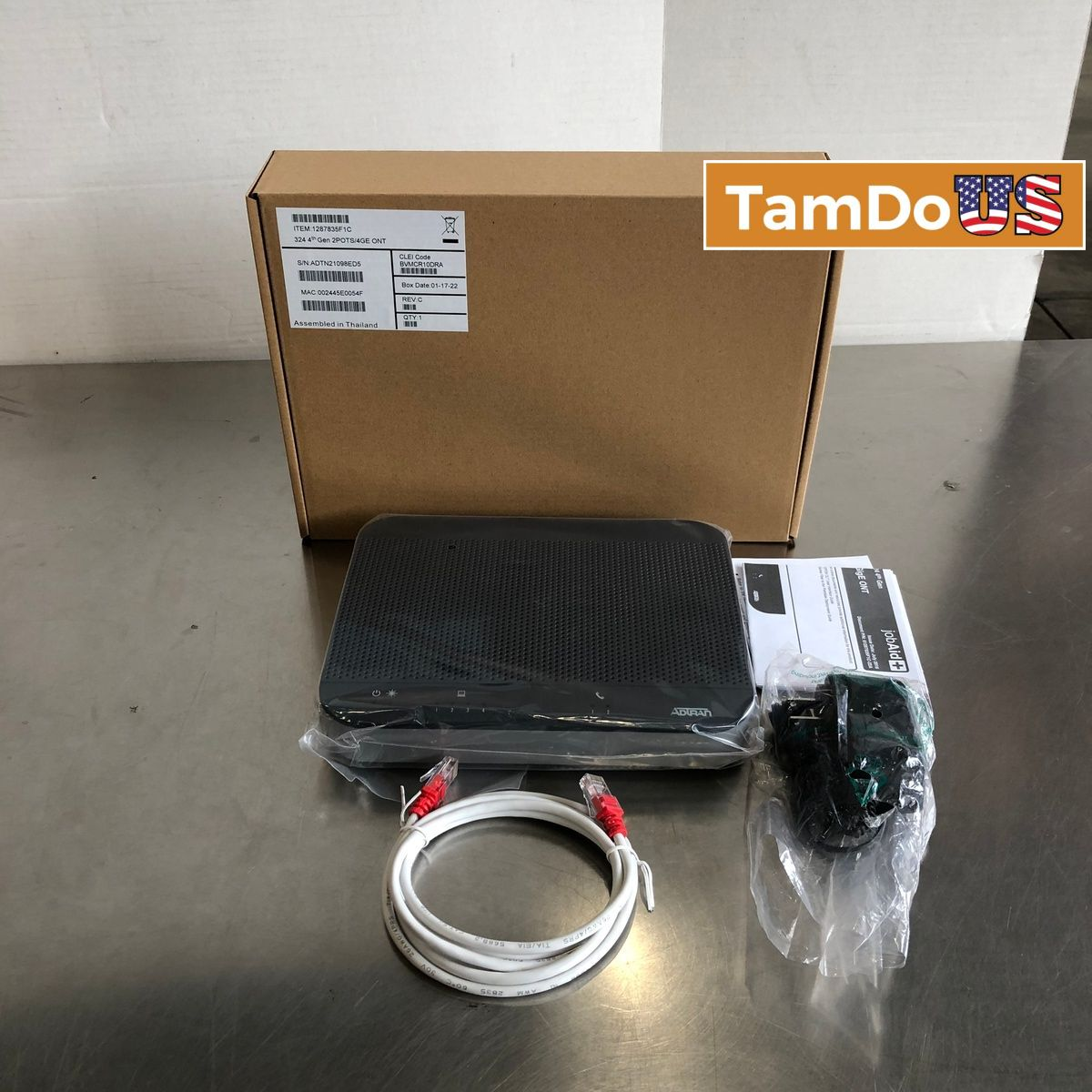 Adtran 324 4th Gen ONT Fiber Optic Modem 2POTS 4GE 1287835F1C Optical Network - Photo 1 - Real photo at TamDo.us