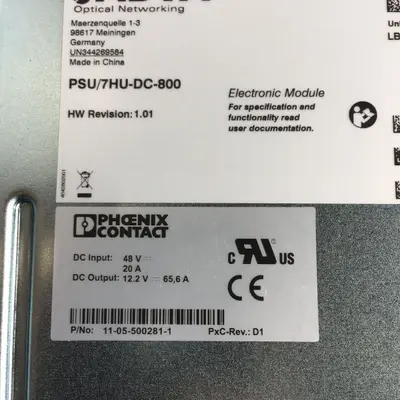 Adva 1040700005-01 PSU/7HU-DC-800 Power Supply Module, 48V DC Input - Thumbnail 7