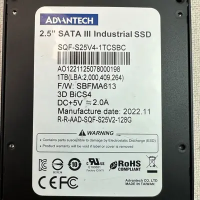 Advantech SQFlash SQF-S25V4-1TCSBC – 1TB SATA III Industrial SSD - Thumbnail 5