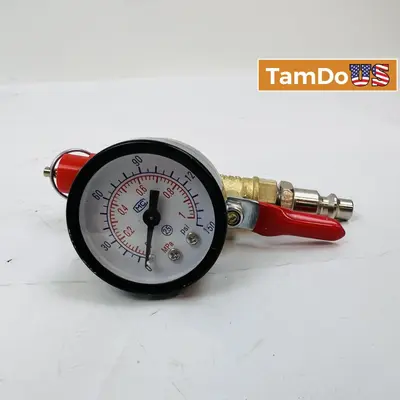 Air Pressure Gauge 0-150 PSI w/ Quick Connect Fitting - Thumbnail 1