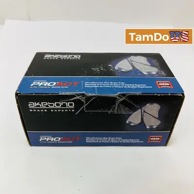 Akebono ACT1124 Ceramic Brake Pads Front ProACT OEM Compatible with Honda Acura - Thumbnail 1