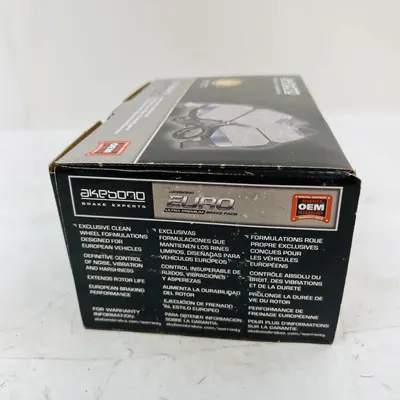 Akebono EUR1692 EURO Ultra-Premium Ceramic Disc Brake Pads - Thumbnail 7