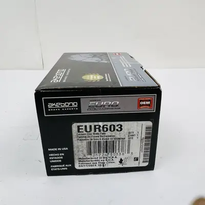Akebono EUR603 Euro Ceramic Brake Pads Front OEM for BMW 3-Series 5-Series X3 - Thumbnail 3