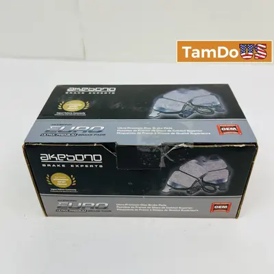 Akebono EUR603 Euro Ceramic Brake Pads Front OEM for BMW 3-Series 5-Series X3 - Thumbnail 1