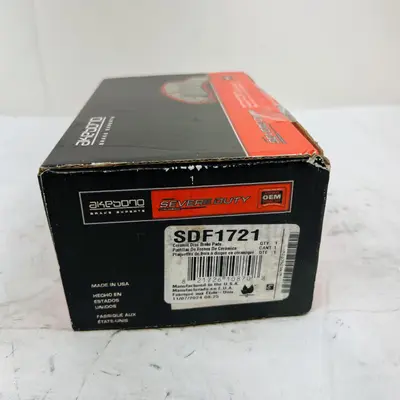 Akebono SDF1721 Severe Duty Ceramic Brake Pads Front OEM for Ford F-150 - Thumbnail 3