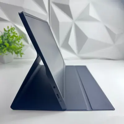 Alcopaca AL01K 15.6" Portable Monitor FHD 1080P 60Hz IPS USB-C HDMI Smart Cover - Thumbnail 3