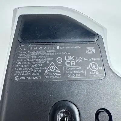 Alienware 620M Wireless Gaming Mouse AW620M Lunar Light 26000 DPI 7 Buttons - Thumbnail 10