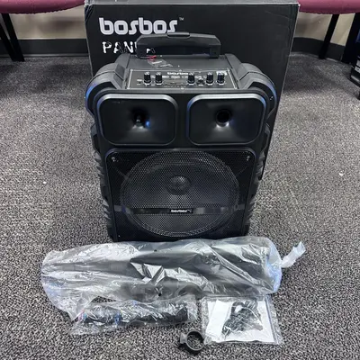 All-in-One Karaoke Solution – 12” Bluetooth Speaker with Mic & Adjustable Stand - Thumbnail 3
