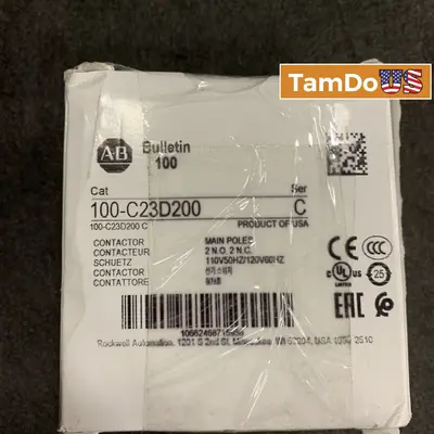 Allen-Bradley 100-C23D200 Contactor 2NO 2NC 120V 60Hz - Thumbnail 1
