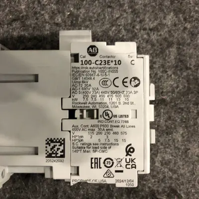 Allen-Bradley 100-C23EJ10 Contactor 3-Pole 24V DC Coil Bulletin 100 Series - Thumbnail 6
