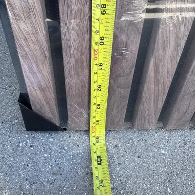 American Walnut Acoustic Wood Slat Wall Panel 2400x320x21mm - Thumbnail 5