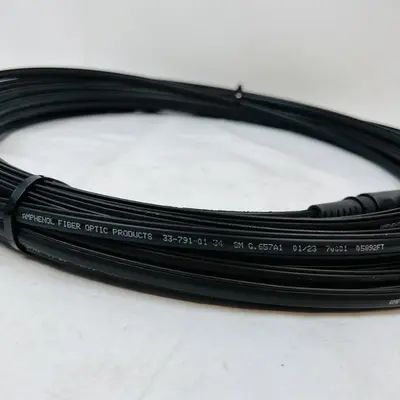 Amphenol Fiber Optic Cable 33-791-01-34 SM G.657A1, Black - Thumbnail 3