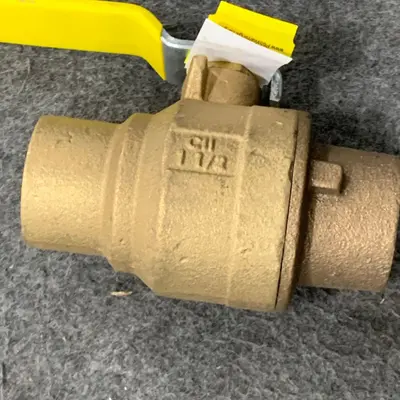 Apollo 77C-207-01A 1-1/2" Ball Valve – Full Port Brass - Thumbnail 2