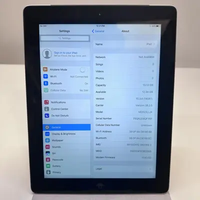 Apple iPad (4th Generation) Wi-Fi + Cellular, 16GB, Black - Thumbnail 2
