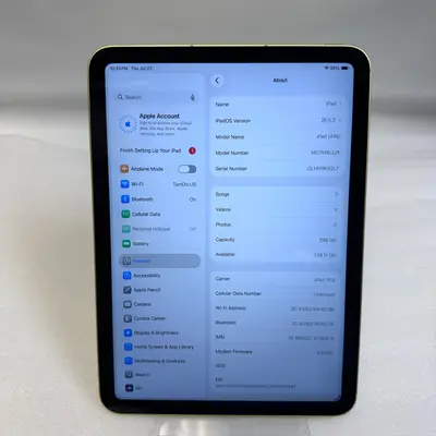 Apple iPad (A16) 11th Gen | Wi-Fi + Cellular | 256GB | Yellow - Thumbnail 6