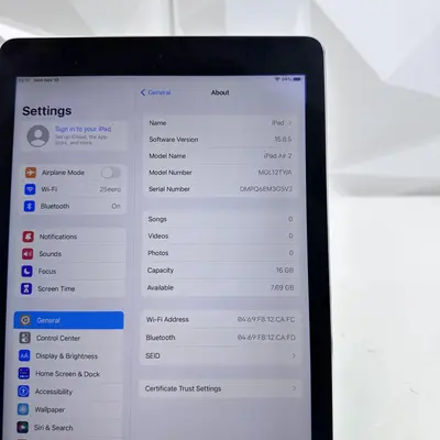 Apple iPad Air 2 (2nd Gen, Wi-Fi) 16GB, Silver - Thumbnail 6