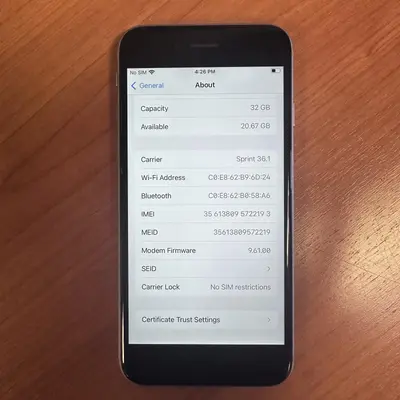 Apple iPhone 6S, 32GB, Unlocked, Space Gray - Thumbnail 5