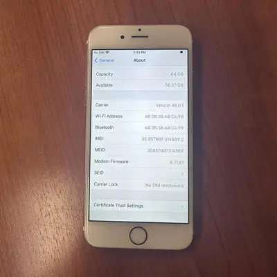 Apple iPhone 6S, 64GB, Unlocked, Rose Gold - Thumbnail 6