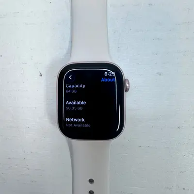 Apple Watch Series 10 (42mm, Cellular) Gold AL Case Light Blush Sport Band - Thumbnail 6