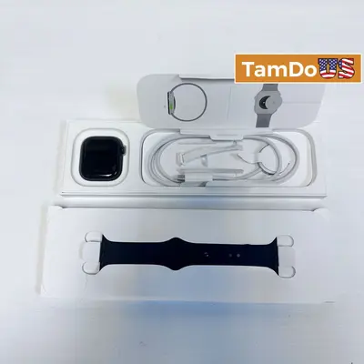 Apple Watch Series 10 (42mm, Cellular) Jet Black AL Black Sport Band S/M - Thumbnail 1