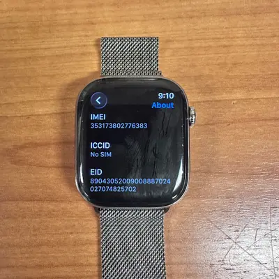 Apple Watch Series 10 (46mm, Cellular) Titanium Case Milanese Loop - Thumbnail 8