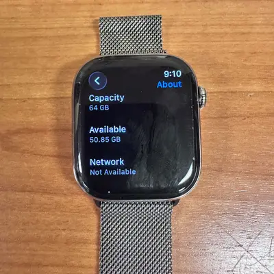 Apple Watch Series 10 (46mm, Cellular) Titanium Case Milanese Loop - Thumbnail 9