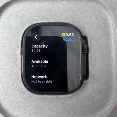 Apple Watch Ultra 3 (GPS+Cellular) 49mm Titanium Case Black Alpine Loop Band M - Thumbnail 9