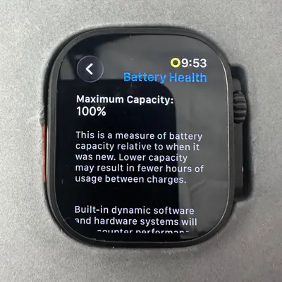 Apple Watch Ultra 3 (GPS+Cellular) 49mm Titanium Case Black Alpine Loop Band M - Thumbnail 3