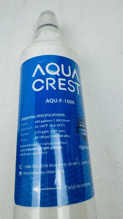 Aquacrest AQU-F-1000 Refrigerator Water Filter Replacement - Thumbnail 5