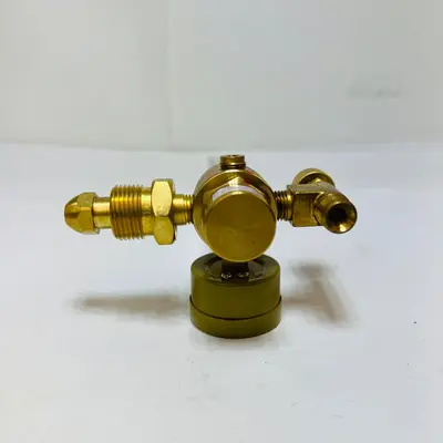Ar CO2 Gas Regulator Flowmeter Welding Mig Tig Flow Meter CGA-580 Brass Gauge - Thumbnail 5