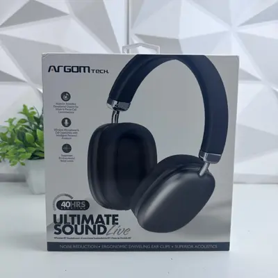 ArgomTech ARG-HS-2553BK Wireless Bluetooth Headset with Mic - Thumbnail 2