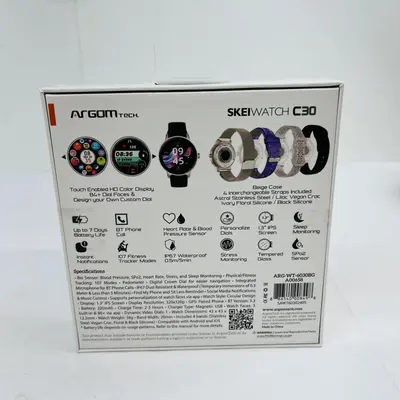 ArgomTech SKEIWatch C30 Smartwatch – Beige Case, 4 Bands - Thumbnail 5