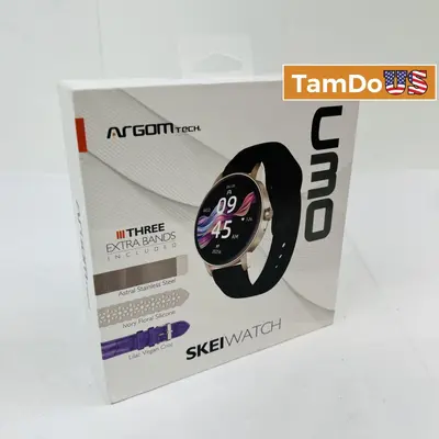 ArgomTech SKEIWatch C30 Smartwatch – Beige Case, 4 Bands - Thumbnail 1