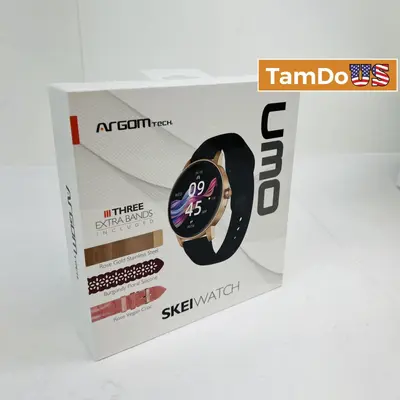 ArgomTech SKEIWatch C30 Smartwatch – Rose Gold, 4 Bands - New Open Box - Real photo at TamDo.us