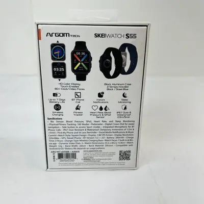 ArgomTech SkeiWatch S55 Smartwatch 1.96" HD BT Call Heart Rate Fitness Tracker - Thumbnail 5