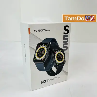 ArgomTech SkeiWatch S55 Smartwatch 1.96" HD BT Call Heart Rate Fitness Tracker - Excellent - Real photo at TamDo.us
