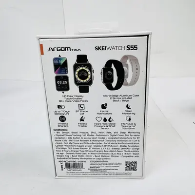 ArgomTech SkeiWatch S55 Smartwatch | Astral Beige AL Case, Heart Rate, SpO2 - Thumbnail 3