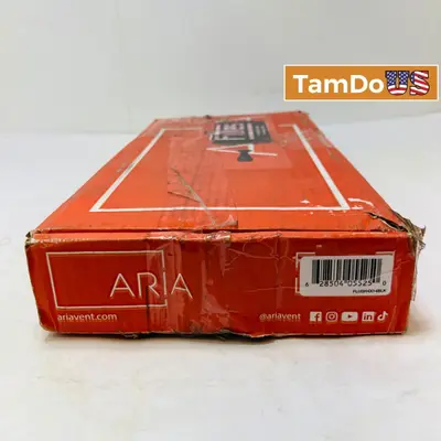 Aria Vent Flushmount Pro 4" x 10" Black for Floor Register - Thumbnail 1