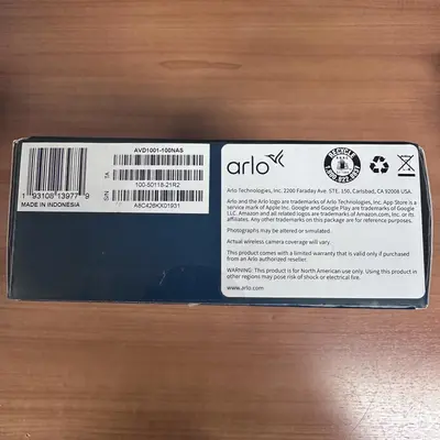 Arlo AVD1001 Wired Video Doorbell 1080P HD, Night Vision, 2-Way Audio - New Open Box - Real photo at TamDo.us