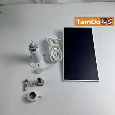 Arlo Solar Panel Charger VMA5600-20000S White for Ultra 2 Pro 3 Pro 4 Floodlight - Thumbnail 1
