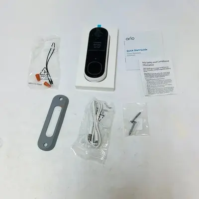 Arlo Video Doorbell 2nd Gen, HD, Battery/Wired, 2-Way Audio, White - Thumbnail 2