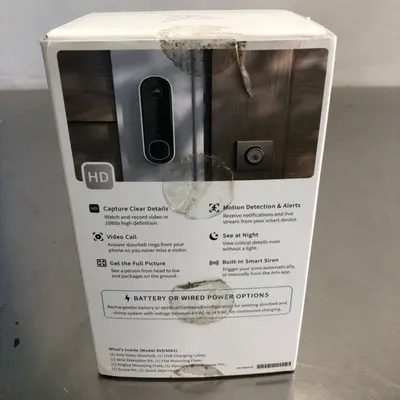 Arlo Video Doorbell 2nd Gen, HD, Battery/Wired, 2-Way Audio, White - Thumbnail 4