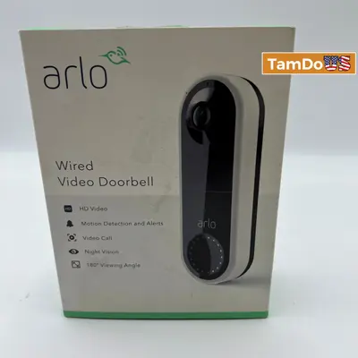 Arlo Wired Video Doorbell HD AVD1001W – New Open Box - New Open Box - Real photo at TamDo.us
