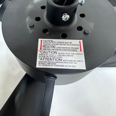 Artika Austin 23 in LED Ceiling Fan Black Remote Control Model FAN-AUR-C2BL - Thumbnail 5